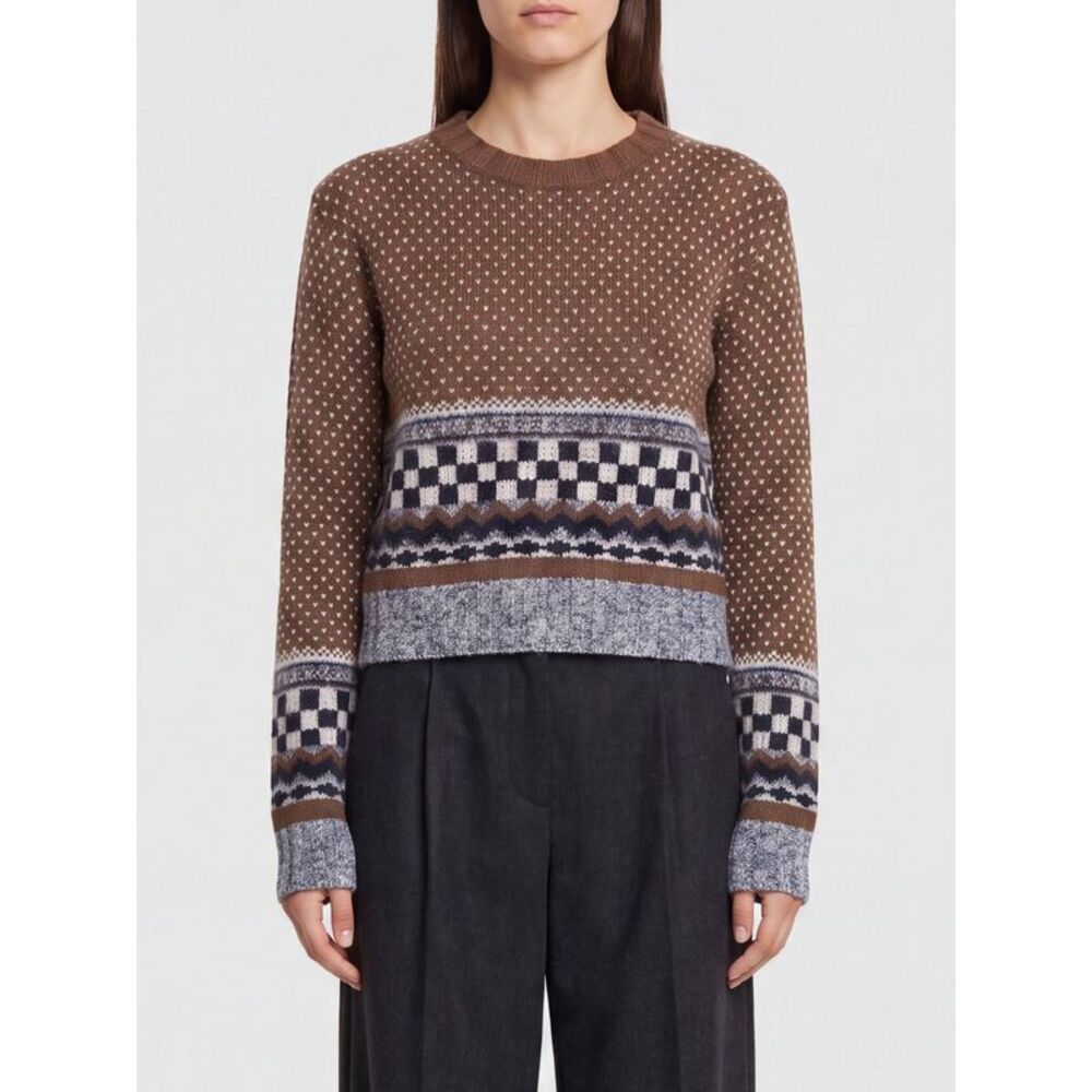 Golden Goose Women Jacquard Wool And Alpaca Blend Crewneck Jumper Golden Goose